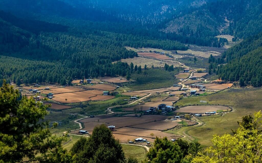 Phobjikha-Valley-as-seen-from-Gangtey-Monastery